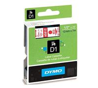 Nastro D1 450120 - 12 mm x 7 mt - rossotrasparente - Dymo