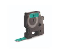 Nastro D1 450190 - 12 mm x 7 mt - nero/verde - Dymo
