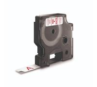 Nastro Dymo 45015 (S0720550) - Rosso su bianco (12 mm)