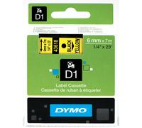 Nastro D1 436180 - 6 mm x 7 mt - nerogiallo - Dymo