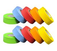 Nastro per etichettatura da laboratorio, confezione da 10 rotoli totali di 5 colori assortiti, lunghezza x larghezza 3/4 di pollice, diametro 1 pollice (10 rotoli totali di 5 colori assortiti)