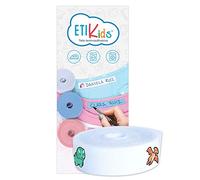 Nastro per etichettatura dei capi. Etichette per scrivere il nome e contrassegnare i vestiti dei bambini (Dinosauri)