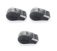 Nastro per etichette in nylon 19,1 mm x 4,9 m nero su bianco per M21-750-499 compatibile con la marcatura generale dei cavi ID e l'etichettatura di laboratorio(M21-750-499-3pcs)