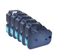 Nastro per etichette nero LB-200BK compatibile con C-210E, C-200E, C500T, C580T, C100T, 510T, Mark1pro, M-1std, M-1pro, M-1proll, M-1prollc, MK2600, MK250O, MK2100(LB-200BK 5pcs)