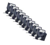 Nastro per etichette nero su bianco da 10 pezzi 12mm compatibile con i materiali di consumo della stampante D1 45013 45016 45018 per il numero di parte LabelManager 160 280(10PK Black on White)