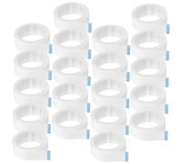 Nastro per Extension Ciglia 1, 2cm Non Tessuto Bianco | 20 Pezzi, Strisce da 4, 3 Metri, Bordo Facile da Strappare, Uso Delicato sulla Pelle