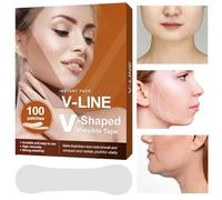 Nastro per faccia - cerotti anti -rughe da 100 pezzi, nastro di sollevamento del viso invisibili, patch di sollevamento del serve di elasticità, patch facciali, nastro per le rughe, nastro di sollevam