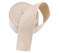 Nastro per fettuccia, Cinghia in fettuccia di Poliestere e Cotone, 5 Iarde, Diverse Misure, Multicolore(Beige,25MM)