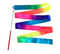 Nastro per Ginnastica Accessorio per Allenamento Danza con Colori Sfumati