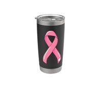 Nastro per il cancro al seno Chemo rosa ottobre Bicchiere termico in acciaio inox doppia parete