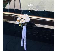 Nastro per il corteo nuziale | Nastro personalizzato per la sposa e lo sposo | Decorazione per matrimonio, nastro, nastro, fascia per matrimonio, sposa, sposo, decorazioni per matrimonio, nastro con n