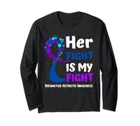 Nastro per la consapevolezza dell'artrite reumatoide Family Purple Fighter Maglia a Manica