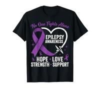 Nastro per la consapevolezza dell'epilessia, Speranza, Amore, Sostegno, Forza Maglietta