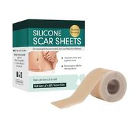 Nastro per la rimozione della cicatrice - Striscia di guarigione in silicone, rotolo di cicatrici impermeabili | Banda di recupero traspirante, cicatrici da 59x1,57 pollici carenti, nastro adesivo per