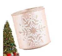 Nastro Per L'Albero Di Natale - Decorazione Con Una Fascia Da 198 Cm | Nastro Per Lavoretti Colore Champagne,Per L'Incarto Dei Regali La Decorazione 'Albero I Fiocchi Le Ghirlande E I Mazzi Di Fiori
