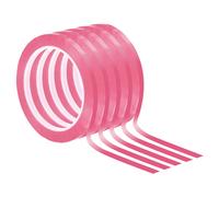 Nastro per lavagna 1/5\" x 72 yarde, 5 pz PET per cancellare a secco, rosa
