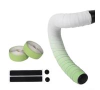 Nastro per manubrio bici con motivo sfumato compatibile con manubri da strada Fixie Commuter e ciclocross per un supporto esteso (verde chiaro)