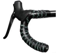Nastro per manubrio bici da strada con profilo leggero da 27 g e strutturato per una migliore presa insieme alla riduzione delle vibrazioni per un maggiore comfort (nero e blu)
