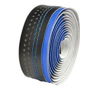 Nastro per Manubrio Di Strada VELO Microfibra Forata Verde/Nera per Bici