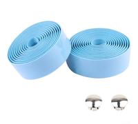 Nastro per manubrio della bicicletta con rivestimento in gomma espansa, progettato per assorbimento degli urti e resistenza al sudore sulle maniglie da ciclismo su strada (azzurro)