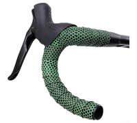Nastro per manubrio della bicicletta, coppia di motivi, impugnatura antiscivolo per assorbimento degli urti, ammortizzazione traspirante in EVA per ciclismo su strada (verde)