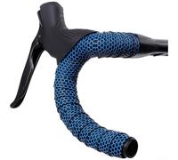 Nastro per manubrio della bicicletta, coppia di motivi, impugnatura antiscivolo per assorbimento degli urti, ammortizzazione traspirante in EVA per ciclismo su strada (blu)