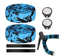 Nastro Per Manubrio Della Bicicletta | Impugnatura Adesiva Con Assorbimento Urto,Nastro Per Manubrio Per Bici Da Strada,Per Installazione Comfort Di Guida Miglioramento Smorzamento Vibrazioni Ciclismo