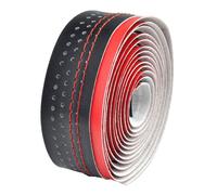 Nastro per Manubrio Di Strada VELO Microfibra Forata Rossa/Nera per Bici