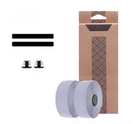 Nastro per manubrio in PU+spugna EVA per bici da strada, design antiscivolo e traspirante, include nastro per estremità della barra per una maggiore protezione e presa (oro e marrone)