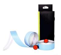 Nastro per manubrio per bici da strada e mountain bike, in poliuretano EVA, leggero, assorbe gli urti e resistente all'usura (polvere bianca)