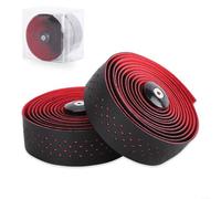 Nastro per manubrio per bici da strada, in silicone EVA antiurto, antiscivolo, confortevole, lunghezza 2100 mm, coppia (nero)