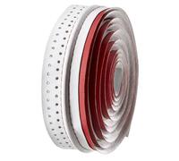 Nastro per Manubrio Di Strada VELO Microfibra Forata Rossa/Bianco per Bici