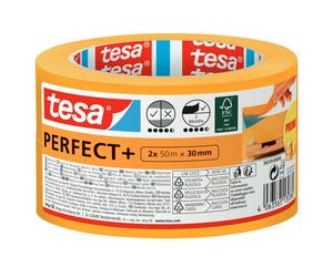 Nastro per mascheratura Tesa Perfect + 50 M x 30 mm 2 pz Giallo