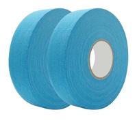 Nastro per mazze da hockey, set da 2 rotoli di nastro da hockey blu cielo altamente adesivo da 1 pollice x 82 piedi, impugnatura in finto cotone impermeabile antiscivolo per allenamento e competizi