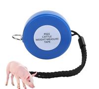 Nastro Per Misurare La Circonferenza Degli Animali | Righello Con Corpo Retrattile Da 2,5 M Per Bovini, Suini, | Stima Peso Della Circonferenza Del Torace Del Bestiame | Strumento Durevole
