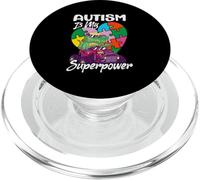 Nastro per puzzle di consapevolezza dell'autismo è il mio superpotere PopSockets PopGrip per MagSafe