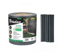 Nastro per recinzione BRADAS 19 cm x 35 m antracite nastro per palizzata prot...