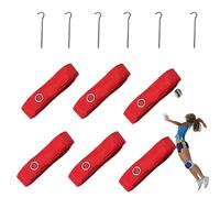 Nastro Per Segnaletica Da Pallavolo - Ancoraggi Facili Da Installare, Linee Del Campo Durevoli Ad Alta Visibilità, Confine Per Sport Fluviali Premium, Corde Per Pallavolo In Sabbia, Kit Hardware Per D
