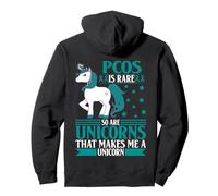 Nastro per sindrome dell'ovaio policistico del Guerriero della consapevolezza PCOS Felpa con Cappuccio