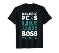 Nastro per sindrome dell'ovaio policistico del Guerriero della consapevolezza PCOS Maglietta