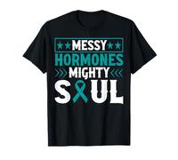 Nastro per sindrome dell'ovaio policistico del Guerriero della consapevolezza PCOS Maglietta