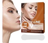 Nastro per sollevamento viso invisibile - Fascia per il viso pieghevole traspirante | Invisibile ad alta elasticità, doppio mento V-lines, adesivo istantaneo per il trucco segreto per ridurre