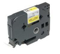 Nastro per Stampanti Etichette Brother Gloss Laminated 36mm Nero/Giallo TZ 8m