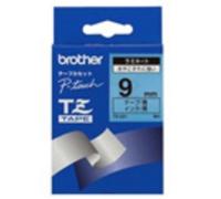 Nastro per Stampanti Etichette Brother Gloss Laminated 9mm Black/Blue TZ