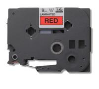 Nastro per stampanti etichette Brother Gloss Laminated 9mm Black/Red TZ 8m