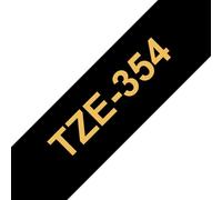 Nastro Brother TZe-354 - Oro su nero (24 mm x 24 mm)