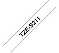 Nastro per stampanti etichette Brother TZE-S211 6 mm 8 m Nero