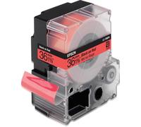 Nastro per stampanti etichette Epson LC7RBP9 nero/rosso pastello 36 mm x 9 m