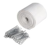 Nastro Per Tende Per Ganci - Nastro Per Pieghe In Stoffa, Striscia Per Testata Per Tendaggi, Accessorio Per Pieghe Per Tende, Design Facile Da Installare | Soluzione Elegante Per La Decorazione Della