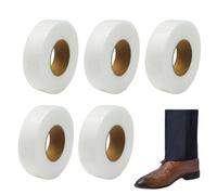 Nastro per tessuto | Confezione da 5 Rotoli di Toppe Adesive,49,99 m x 3,05 cm Nastro Senza Cuciture,Per Abiti, Pantaloni, Giacche, Divano, Tappezzeria, Mobili, Tappeto, Tende da Sole e Coperture